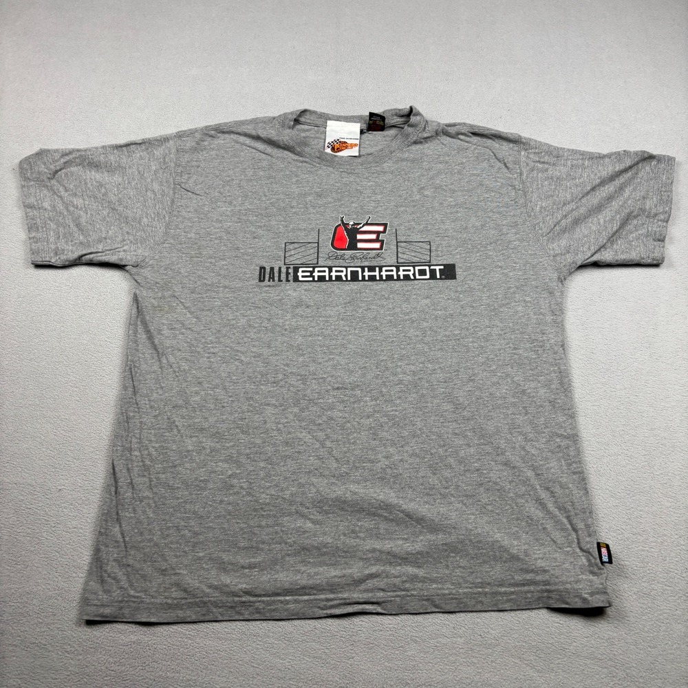 Dale Earnhardt Winners Circle NASCAR Graphic T-Shirt Gray Mens XL Racing